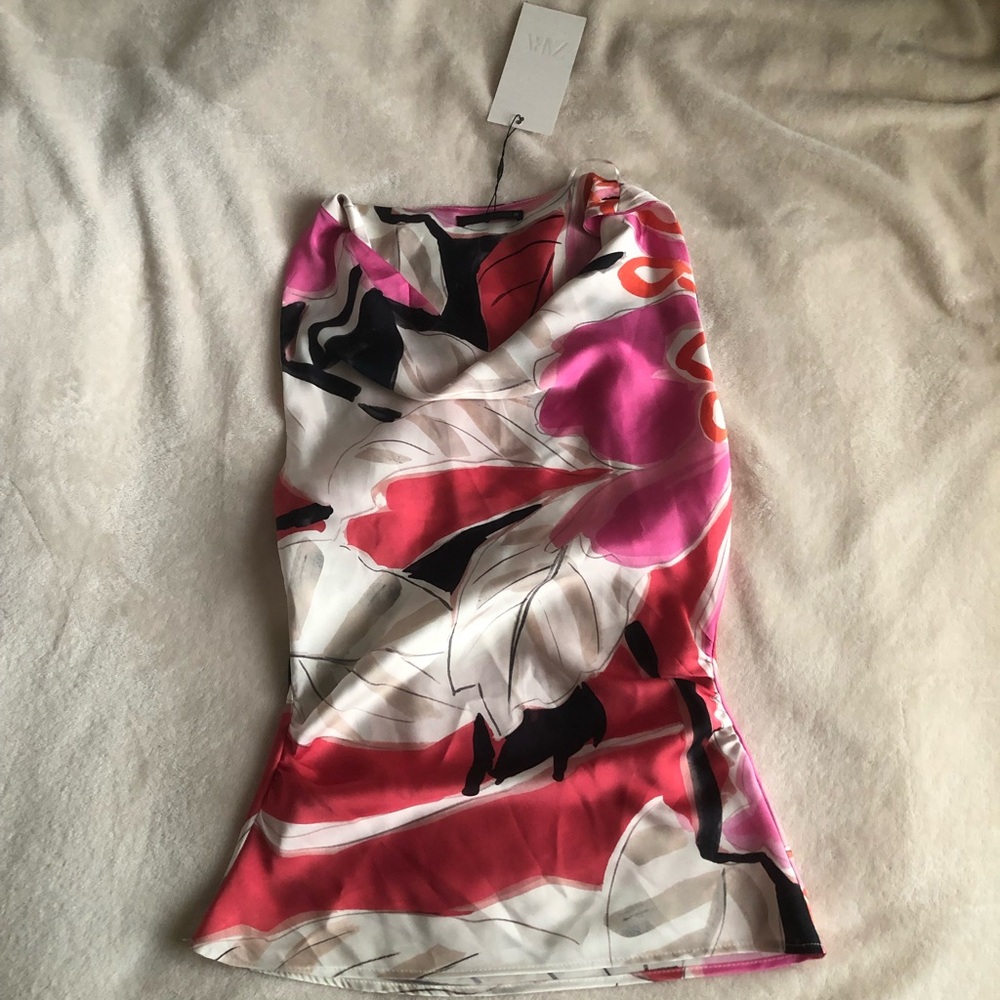 Floral Sayin effect top